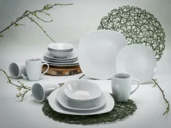 Creatable Geschirrset|Square - Kombiservice 16-tlg - Weiss
