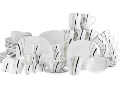 Creatable Geschirrset|Square - Kombiservice 62-tlg - Weiss