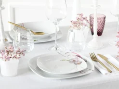Creatable Geschirrset|Square - Kombiservice 62-tlg - Weiss
