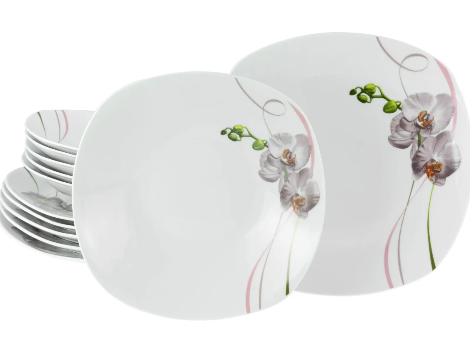 Creatable Geschirrset|Square - Tafelservice 12-tlg - Orchidee