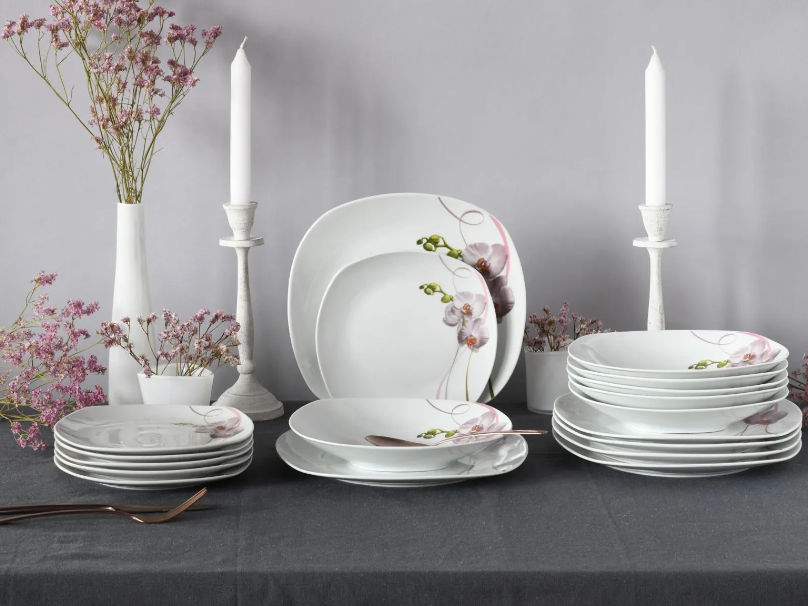 Creatable Geschirrset|Teller|Square - Tafelservice 18-tlg, Square - Tellerset 18-tlg - Weiss