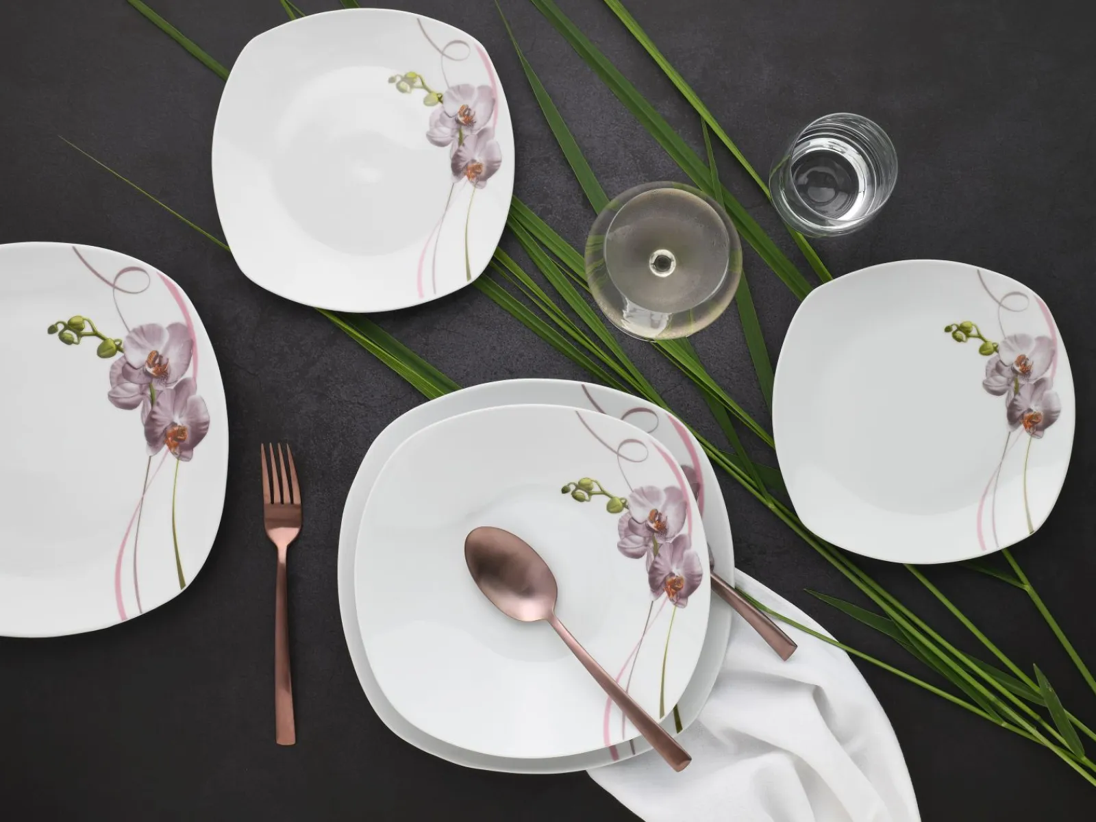 Creatable Geschirrset|Teller|Square - Tafelservice 18-tlg, Square - Tellerset 18-tlg - Weiss