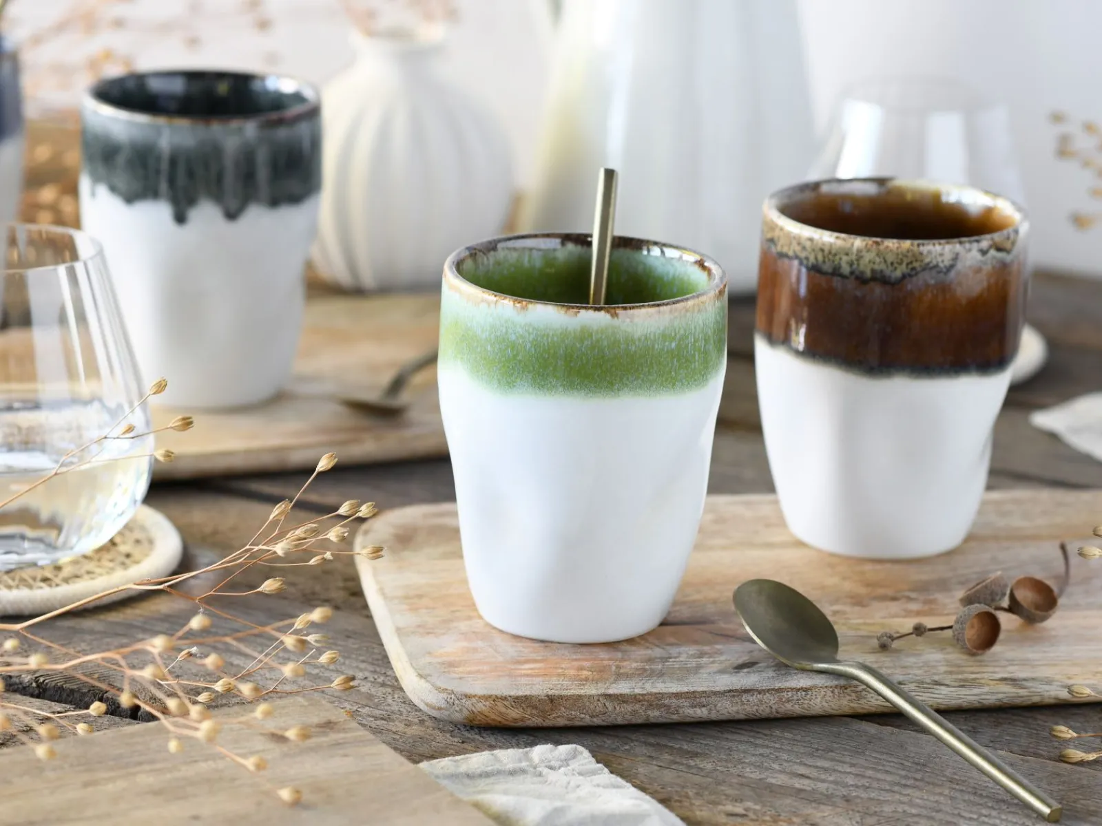 Creatable Becher & Tassen|Squeezy - Kaffeebecher 4-tlg - Natural