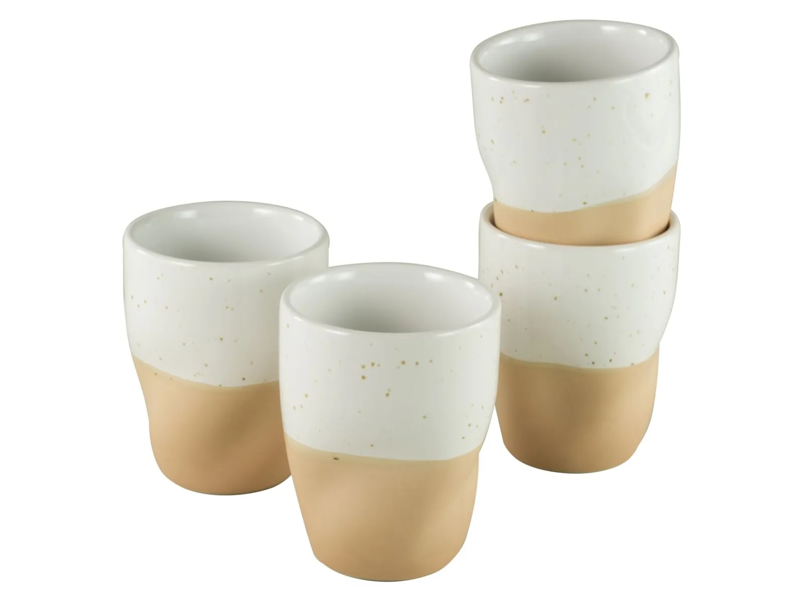 Creatable Becher & Tassen|Squeezy - Kaffeebecher 4-tlg - Natural
