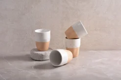 Creatable Becher & Tassen|Squeezy - Kaffeebecher 4-tlg - Natural