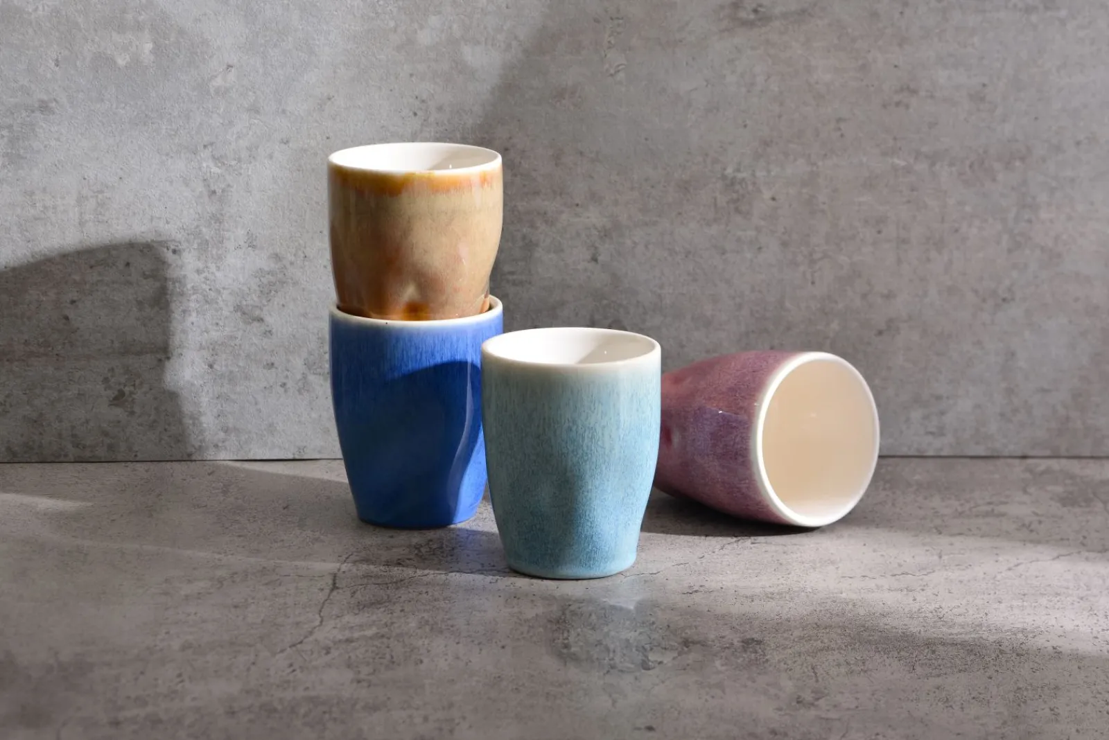Creatable Becher & Tassen|Squeezy - Kaffeebecher 4-tlg - Natural