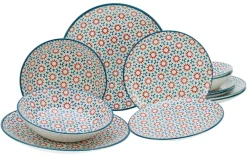 Creatable Geschirrset|Teller|Stella - Tellerset 12-tlg - bunt
