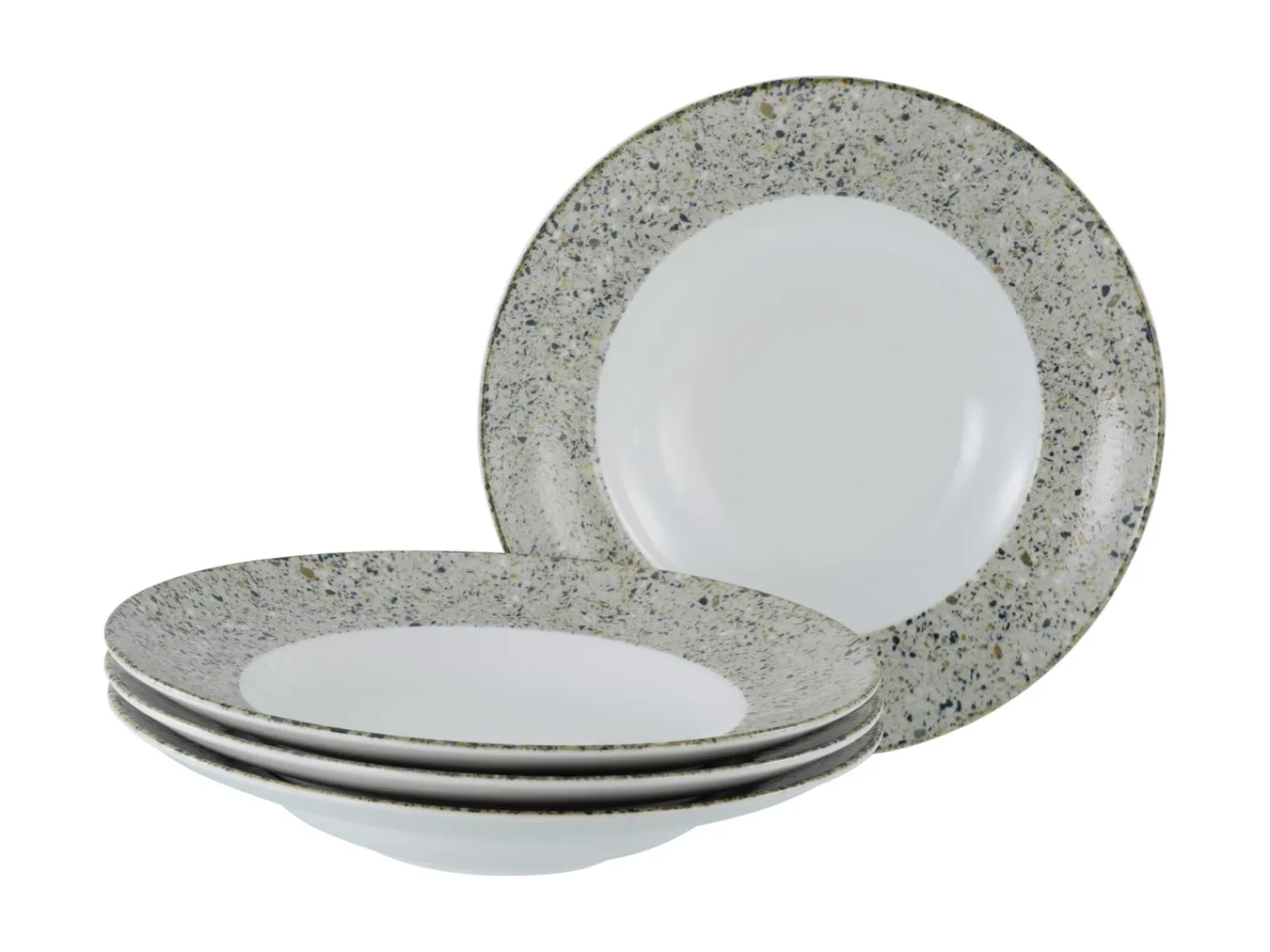Creatable Geschirrset|Teller|Stone Collection - Pastateller 4-tlg - Bunt