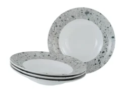 Creatable Geschirrset|Teller|Stone Collection - Pastateller 4-tlg - Bunt