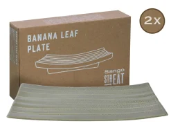 Creatable Geschirrset|Streat Food - Banana Leaf 2-tlg - Schwarz