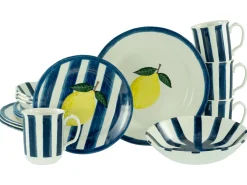 Creatable Geschirrset|Summer Stripes - Kombiservice 16-tlg - Blau