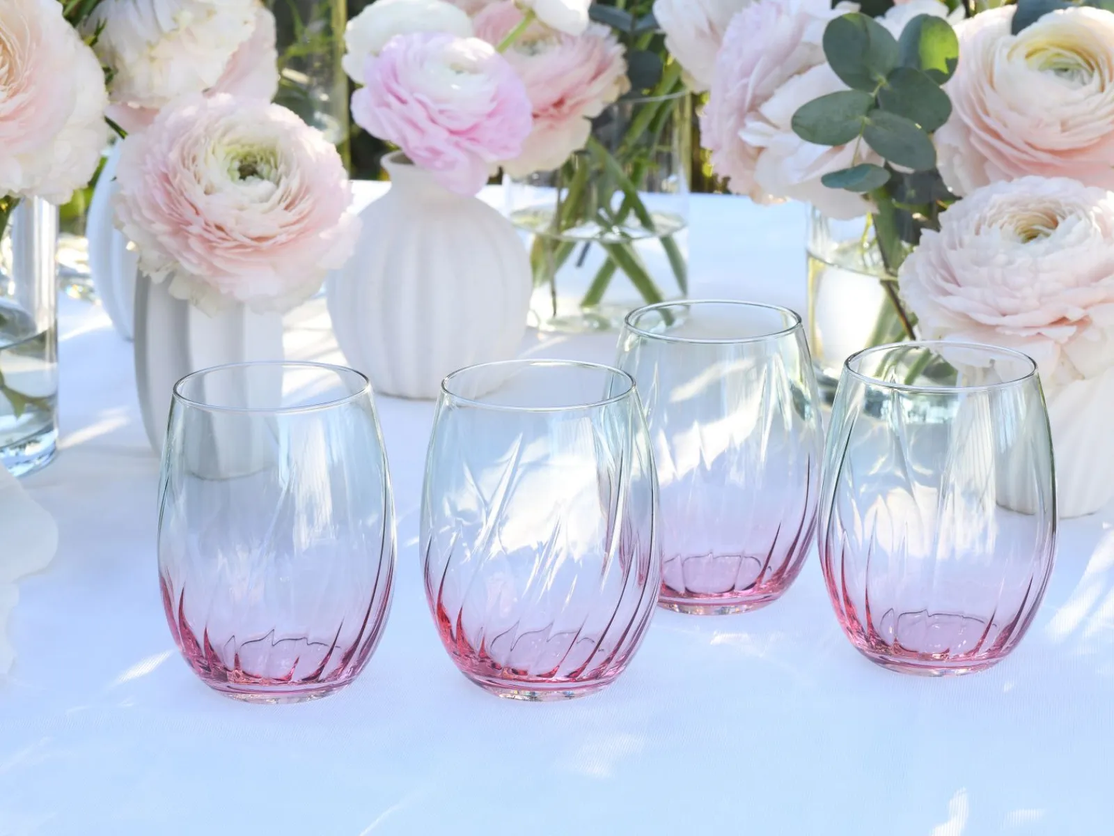 Creatable Gläser|Swirly - Longdrink 4-tlg - Spring