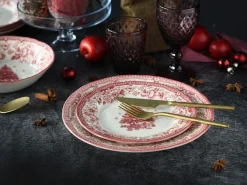 Creatable Geschirrset|Tannenbaum - Tellerset 12-tlg - Rot
