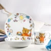 Creatable Geschirrset|Teddy - Kinderservice 3-tlg - Weiss