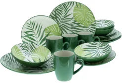 Creatable Geschirrset|Tropicana - Kombiservice 16-tlg - Grün