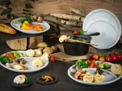Creatable Geschirrset|Teller|Universal - Fondueteller 4-tlg - Schwarz