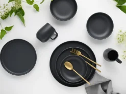 Creatable Geschirrset|Uno - Kombiservice 16-tlg - Black