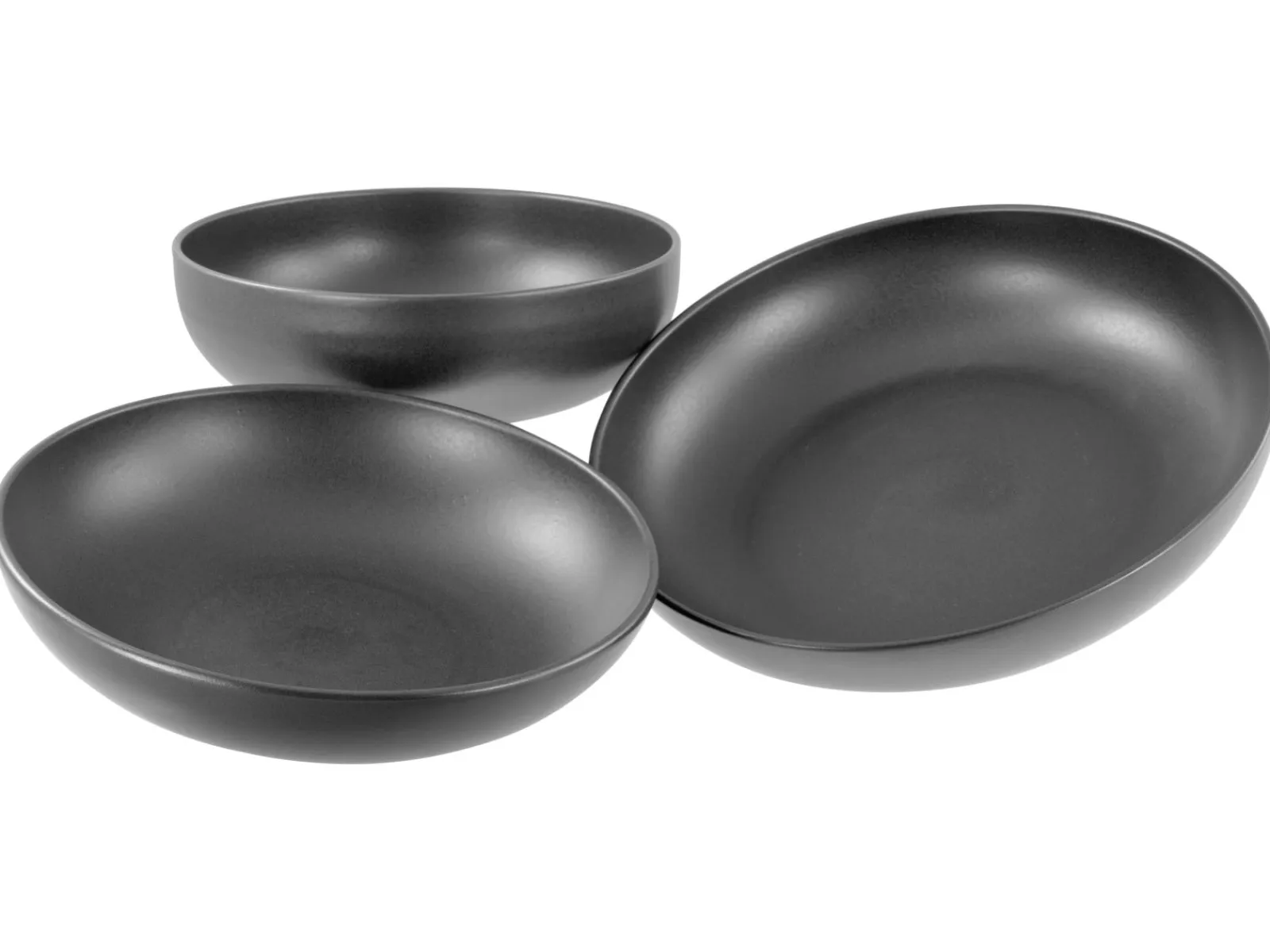 Creatable Bowls & Schüsseln|Geschirrset|Uno - Servierschalen 3-tlg - Black