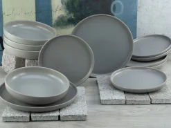 Creatable Geschirrset|Teller|Uno - Tellerset 12-tlg - Black