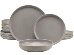 Creatable Geschirrset|Teller|Uno - Tellerset 12-tlg - Black