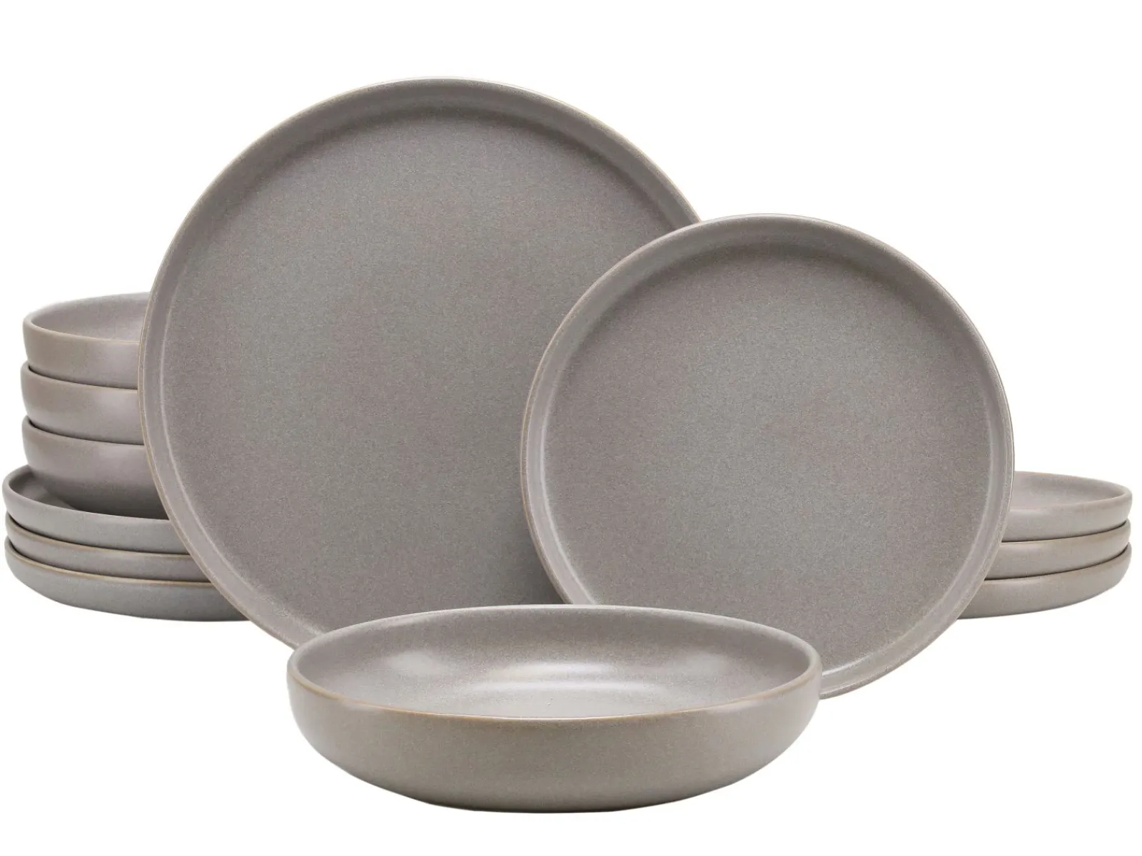 Creatable Geschirrset|Teller|Uno - Tellerset 12-tlg - Black