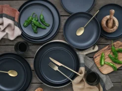 Creatable Geschirrset|Teller|Uno - Tellerset 12-tlg - Black