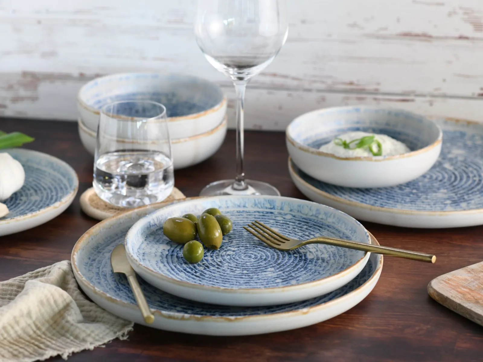 Creatable Geschirrset|Teller|Uno - Tellerset 12-tlg - Offwhite