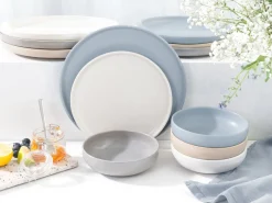 Creatable Geschirrset|Teller|Uno - Tellerset 12-tlg - Offwhite