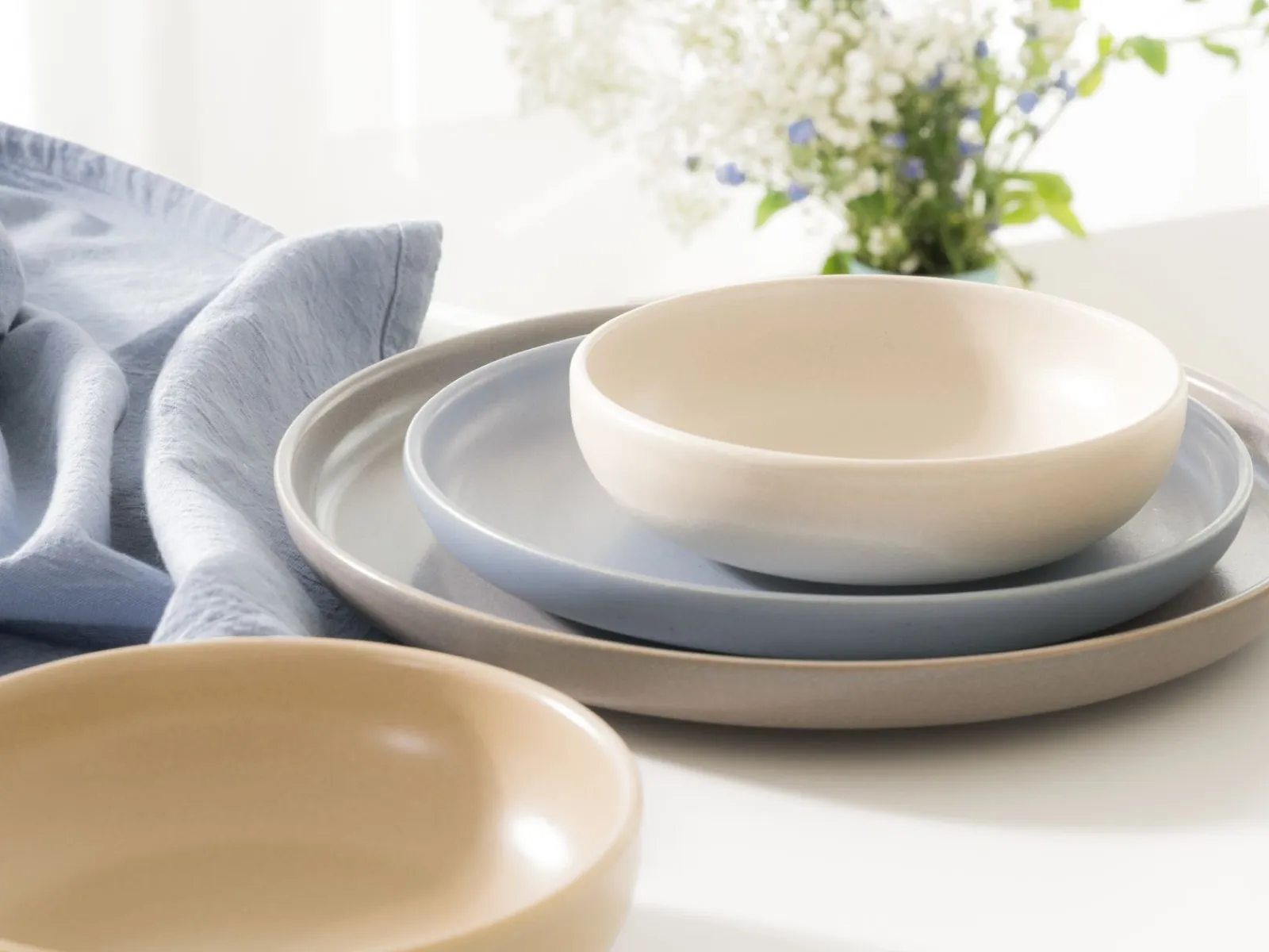 Creatable Geschirrset|Teller|Uno - Tellerset 12-tlg - Offwhite
