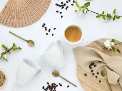 Creatable Becher & Tassen|Geschirrset|Valencia - Becherset 6-tlg, Valencia - Kaffeebecher 6-tlg - Weiss