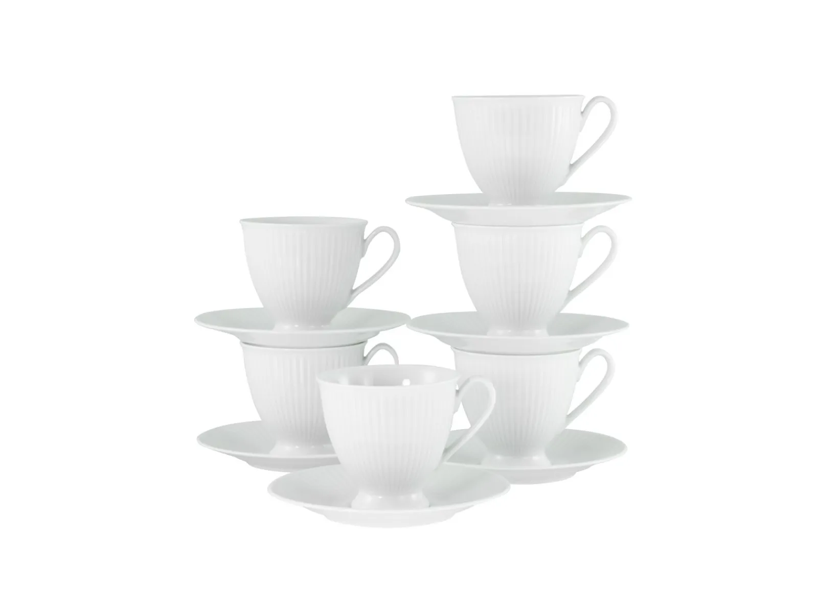 Creatable Geschirrset|Valencia - Kaffeeservice 12-tlg - Weiss
