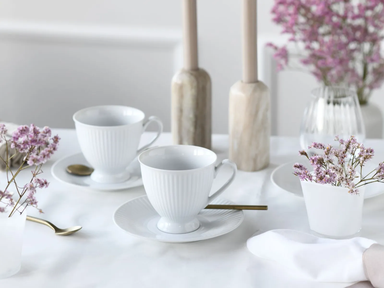 Creatable Geschirrset|Valencia - Kaffeeservice 12-tlg - Weiss
