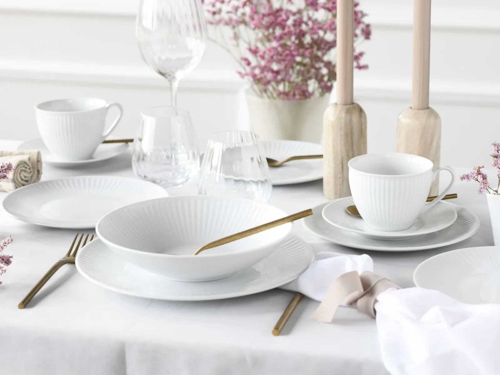Creatable Geschirrset|Valencia - Kombiservice 30-tlg - Weiss