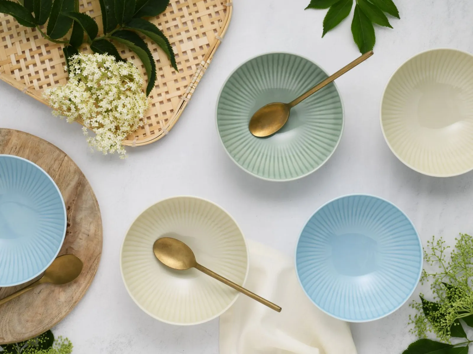 Creatable Bowls & Schüsseln|Geschirrset|Valencia - Mehrzweckschalen 6-tlg, Valencia - Mehrzweckschale 6-tlg - Weiss