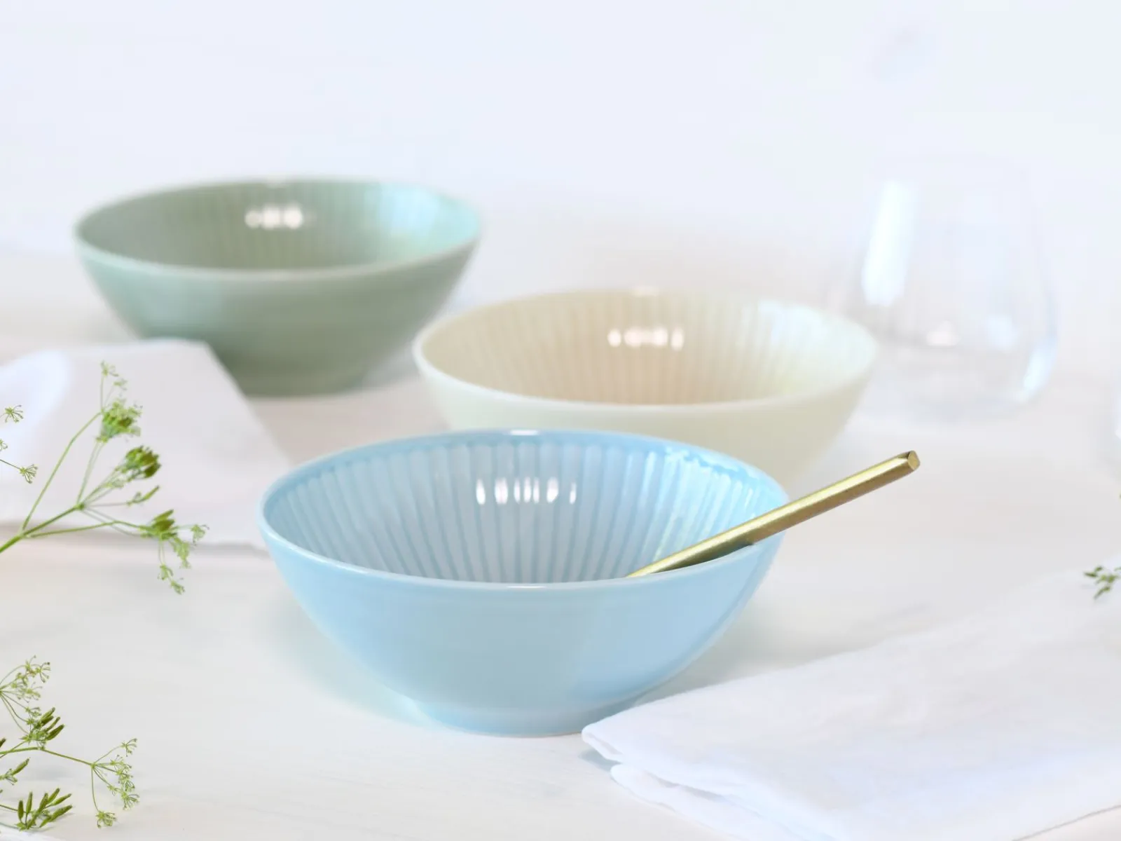 Creatable Bowls & Schüsseln|Geschirrset|Valencia - Mehrzweckschalen 6-tlg, Valencia - Mehrzweckschale 6-tlg - Weiss