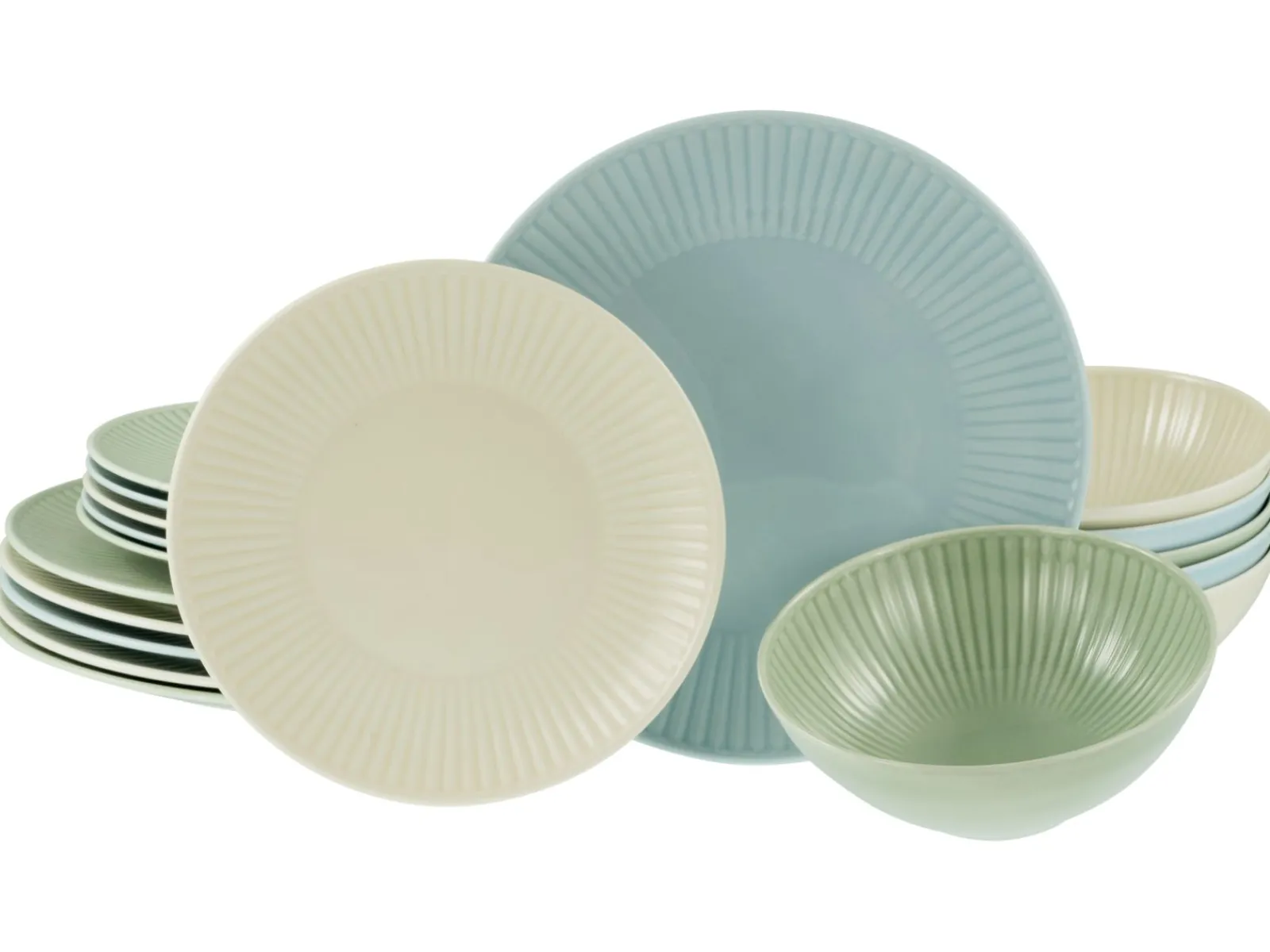 Creatable Geschirrset|Teller|Valencia - Tellerset 18-tlg - Weiss