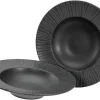 Creatable Pizza & Pasta|Geschirrset|Vesuvio - Pastateller 2-tlg - Schwarz