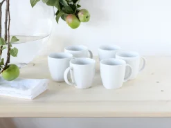Creatable Becher & Tassen|Geschirrset|Victoria - Kaffeebecher 6-tlg - Weiss