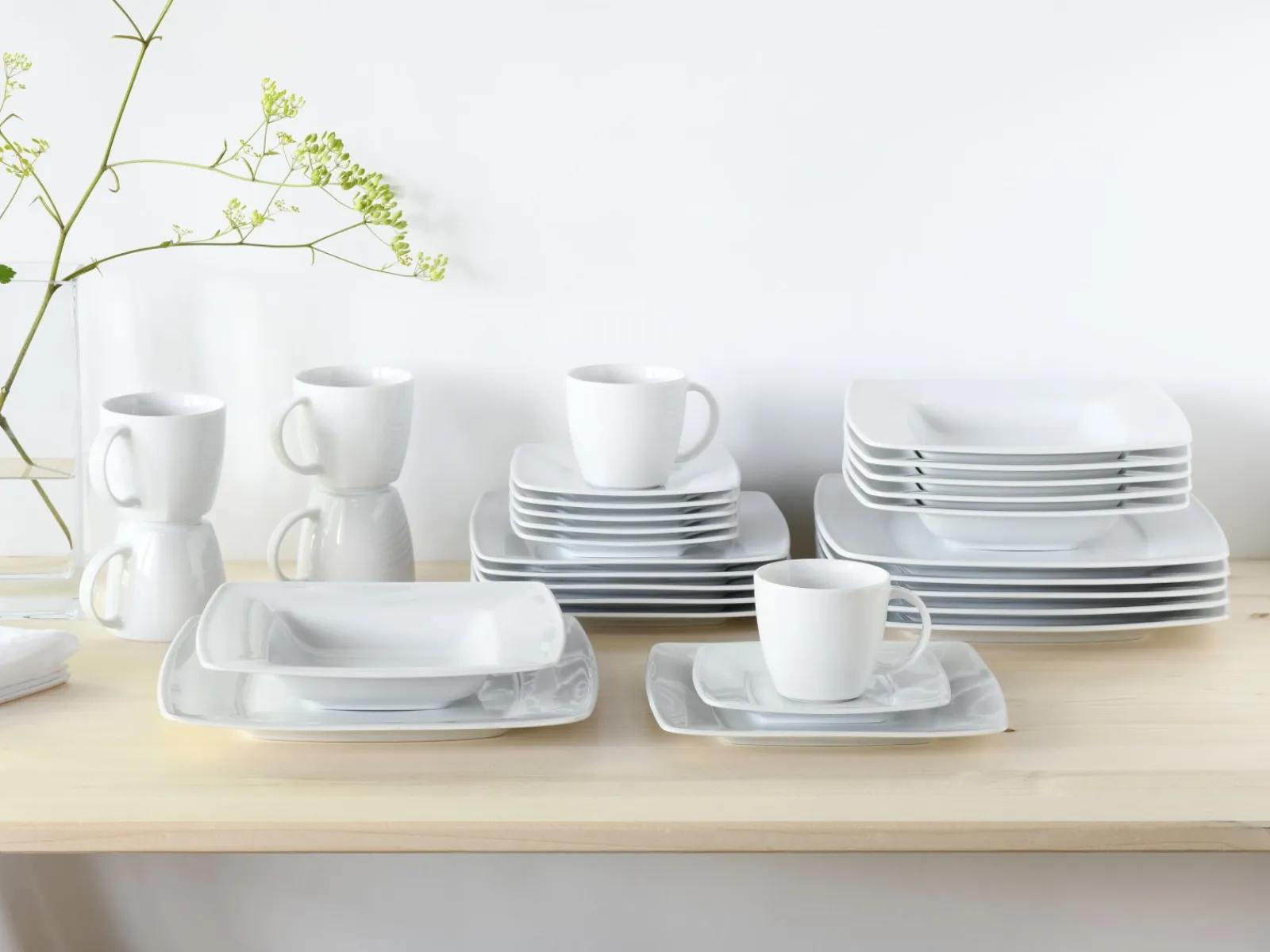 Creatable Geschirrset|Victoria - Kombiservice 30-tlg - Weiss