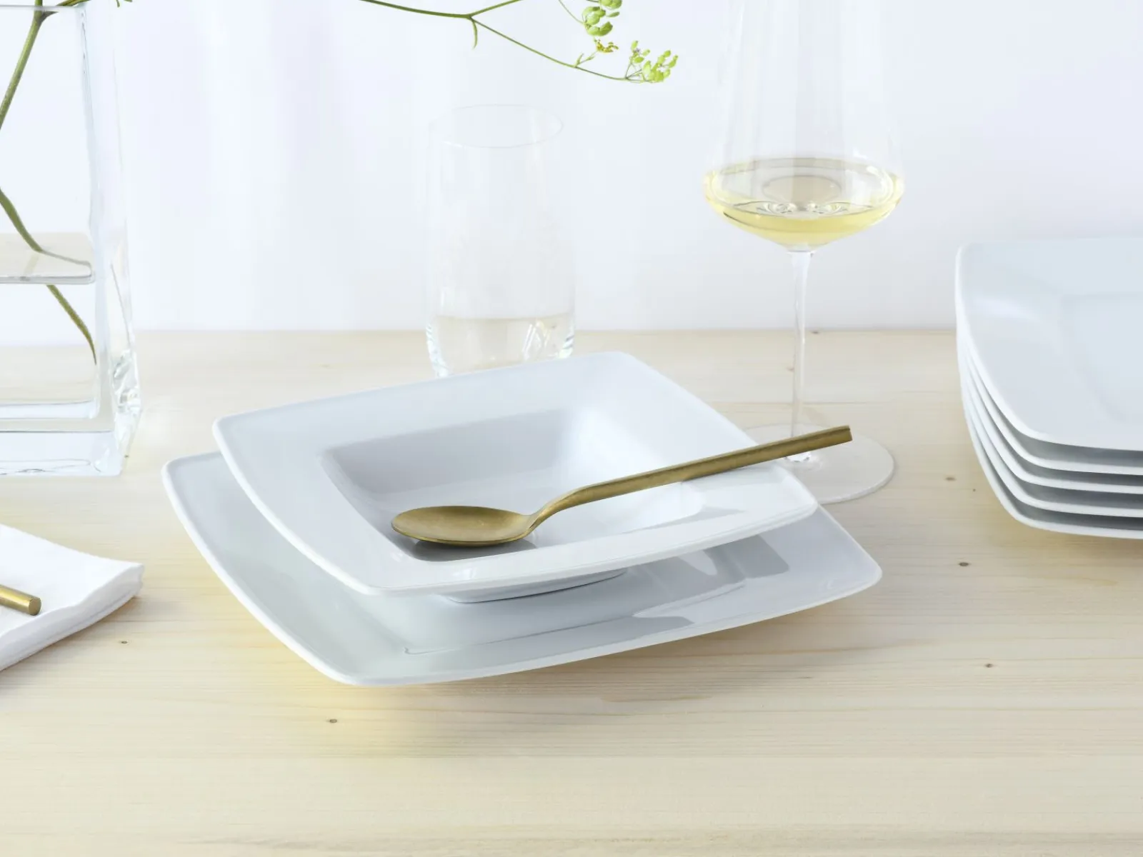 Creatable Geschirrset|Victoria - Tafelservice 12-tlg - Weiss
