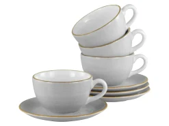 Creatable Geschirrset|Vintage Nature - Cappuccino Set 8-tlg - bunt