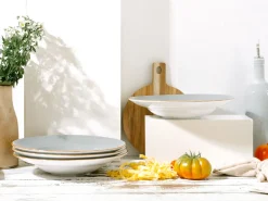 Creatable Pizza & Pasta|Geschirrset|Vintage Nature - Pastateller 4-tlg - Weiss