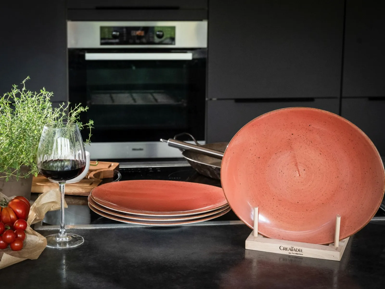 Creatable Geschirrset|Teller|Vintage Nature - Tellerset 4-tlg, Vintage Nature - Steak Set 8-tlg - bunt