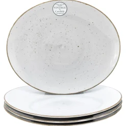 Creatable Geschirrset|Teller|Vintage Nature - Tellerset 4-tlg, Vintage Nature - Steak Set 8-tlg - bunt