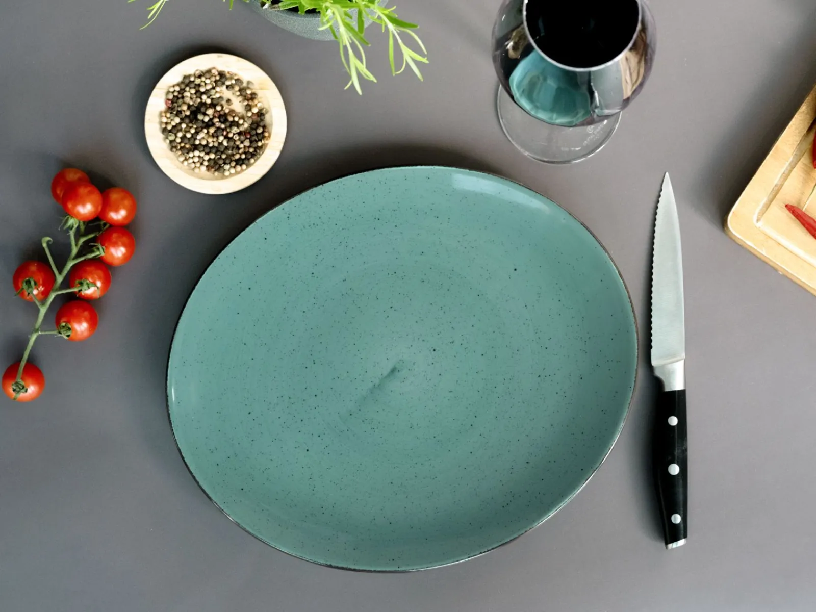 Creatable Geschirrset|Teller|Vintage Nature - Tellerset 4-tlg, Vintage Nature - Steak Set 8-tlg - bunt
