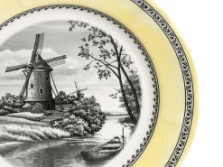 Creatable Geschirrset|Teller|Windmühle - Kombiservice 18-tlg - Gelb