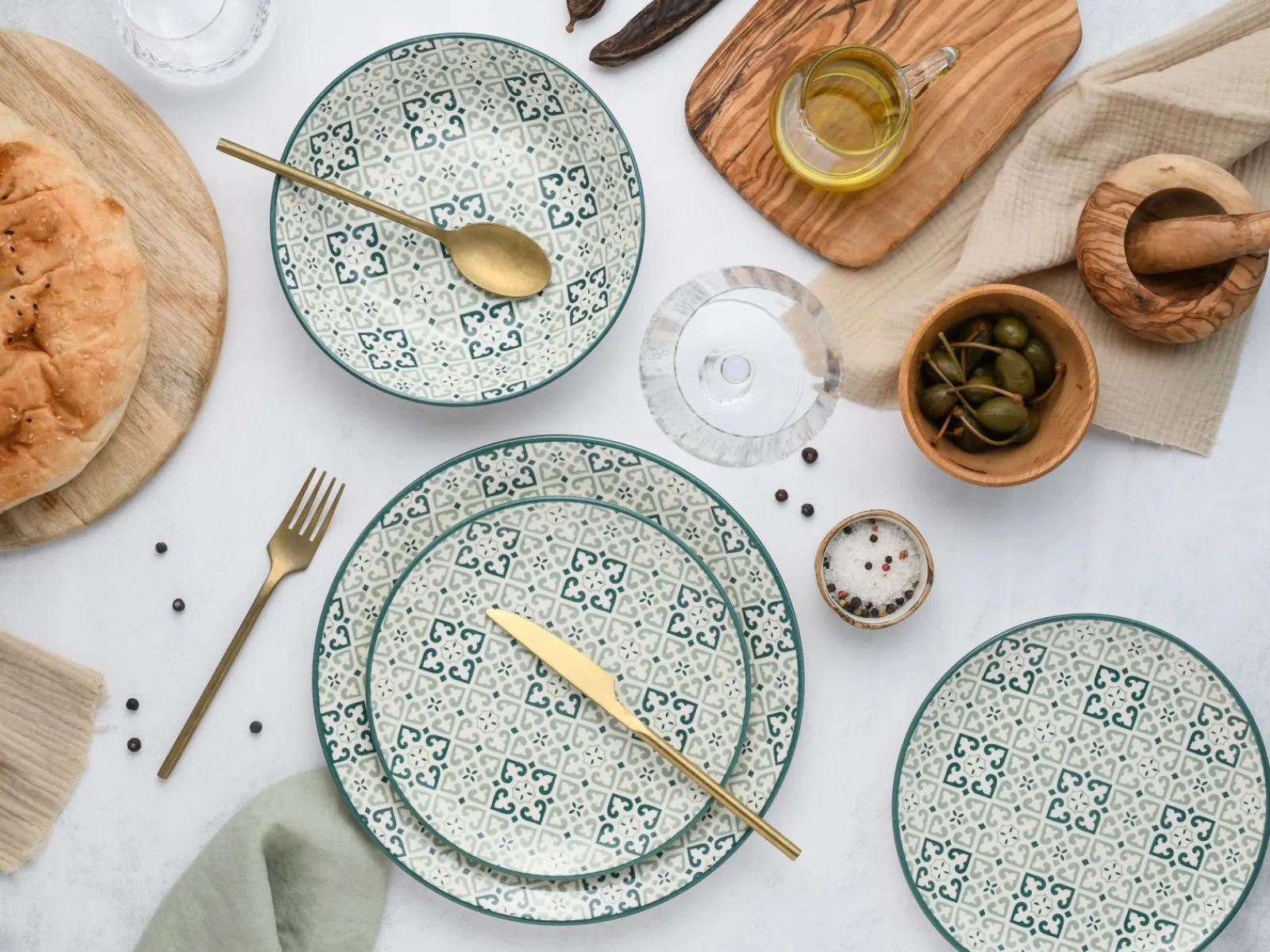 Creatable Geschirrset|Teller|Yara - Tellerset 12-tlg - bunt