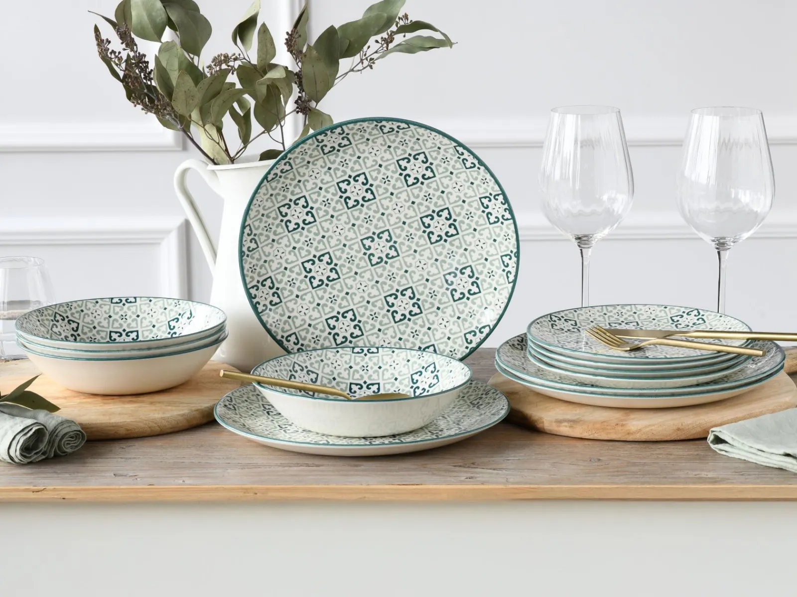 Creatable Geschirrset|Teller|Yara - Tellerset 12-tlg - bunt