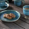 Creatable Geschirrset|Teller|Yuki - Brotteller 4-tlg - Grün-blau