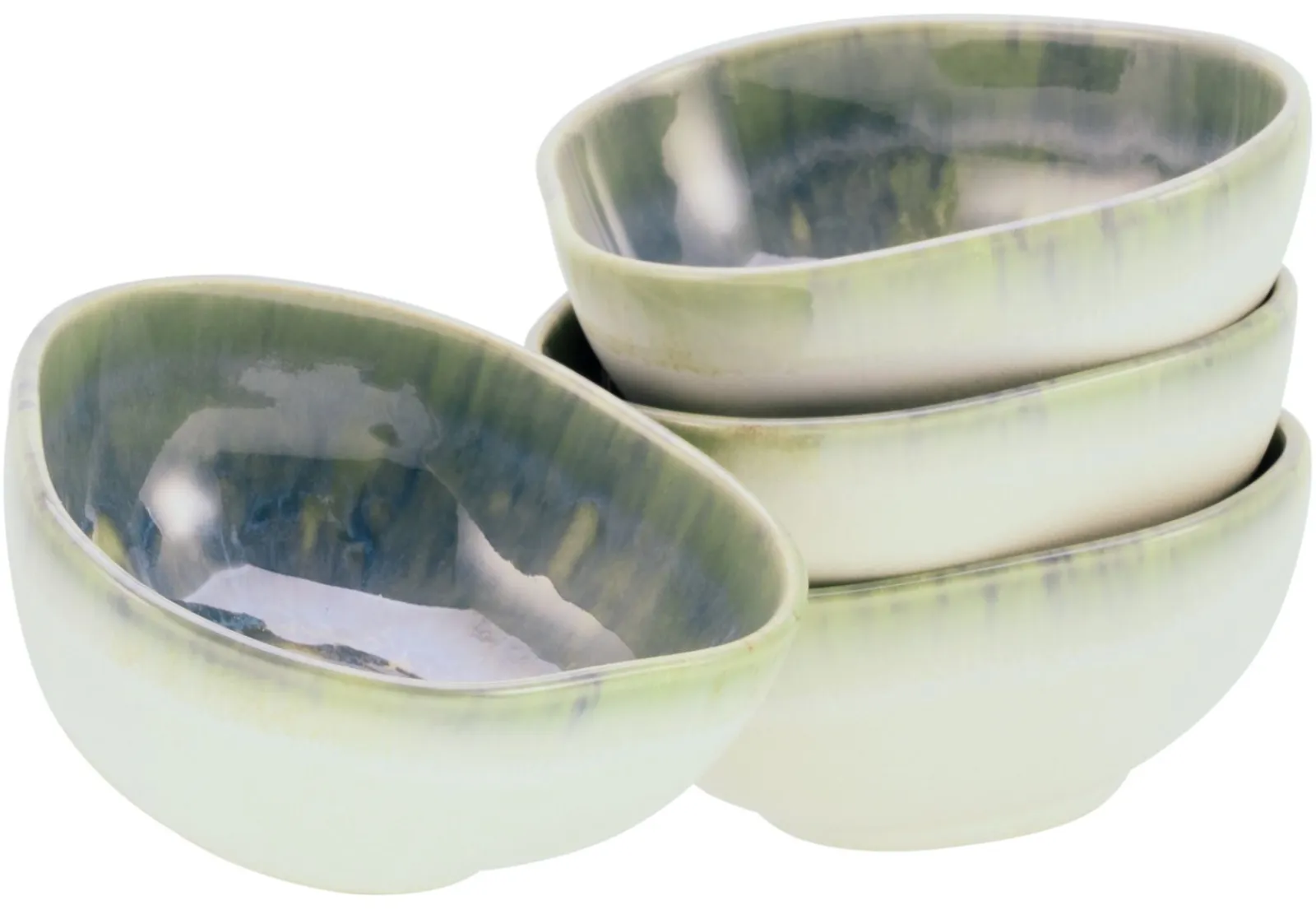 Creatable Bowls & Schüsseln|Geschirrset|Yuki - Dipping Bowl 4-tlg - Grün-blau